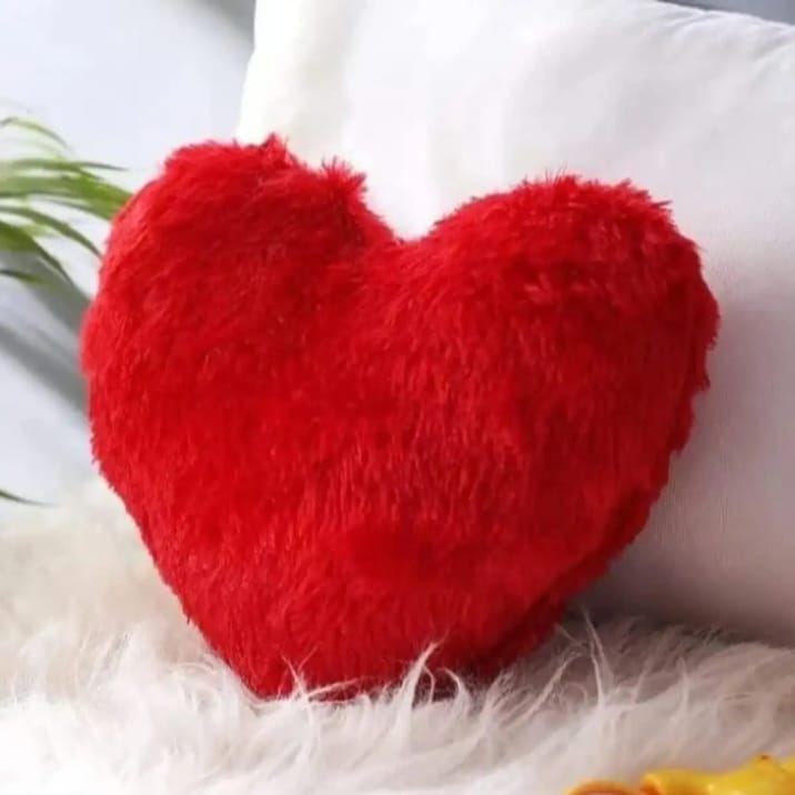 Heart Shape Fur Cushion